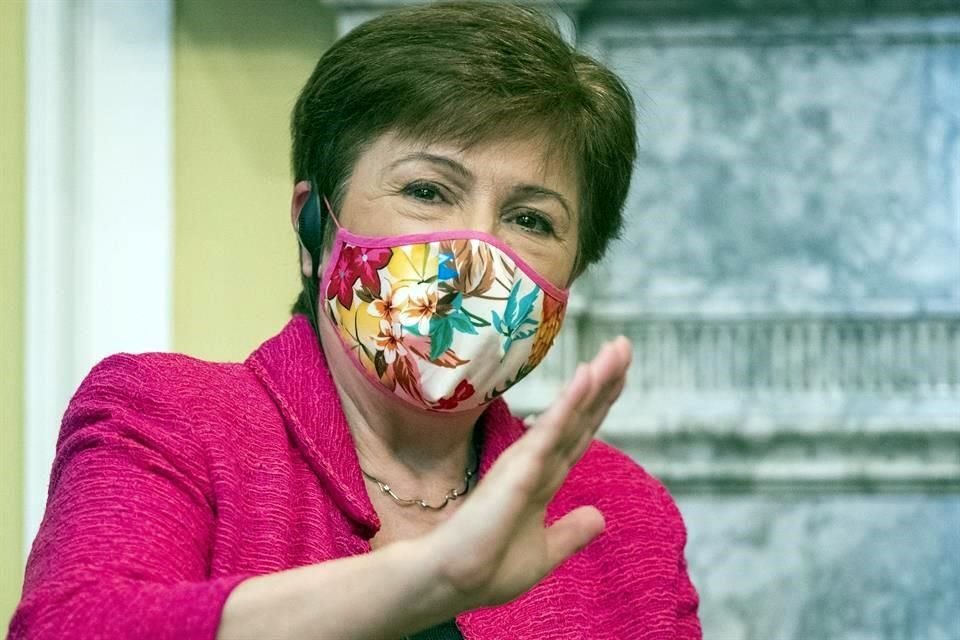 Kristalina Georgieva, directora gerente del FMI, dijo que el apoyo fiscal, que es esencial para hogares, empresas y la recuperación, tiene que ser mantenido pero ajustado a la evolución de la pandemia y la economía.