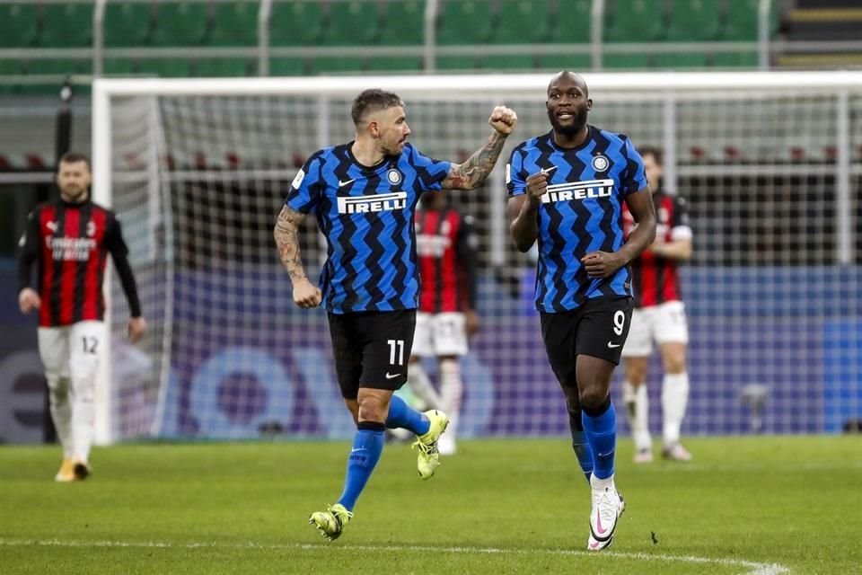 El delantero belga anotó el primer gol de la remontada del Inter en ese partido.