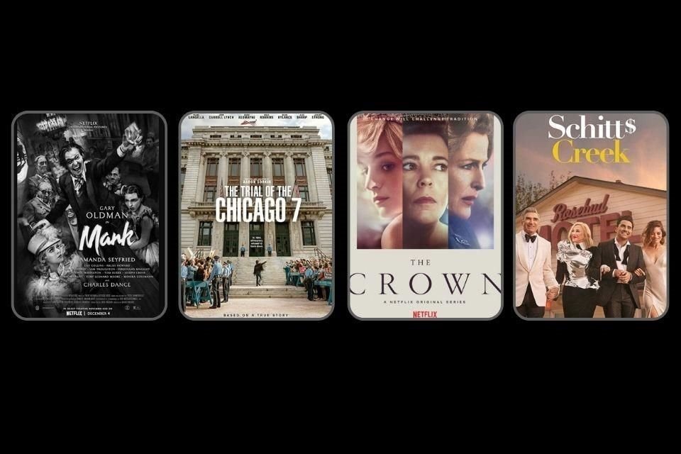 'Mank' y 'El Juicio de los 7 de Chicago' lideran los nombramientos a los Globos de Oro en el apartado de cine, mientras que 'The Crown' y 'Schitt's Creek' hicieron lo mismo en el apartado de TV.