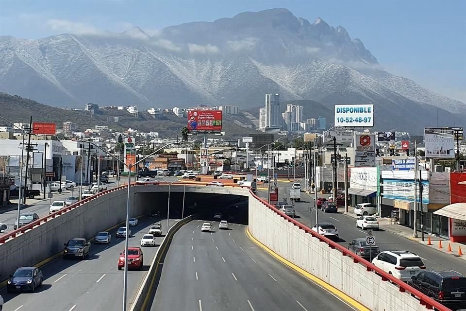 Desde Paseo de los Leones se pudo apreciar la espectacular panorámica del Cerro de las Mitras