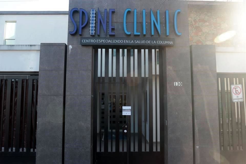 La clínica Spine Clinic fue clausurada.