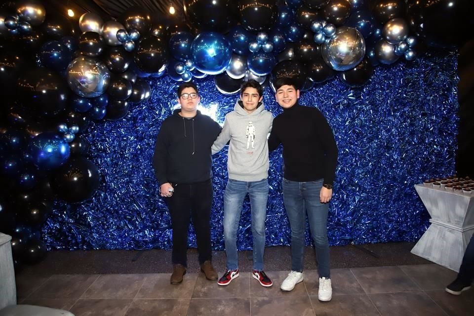 David Gutiérrez, Gael Díaz y Pablo Acuña