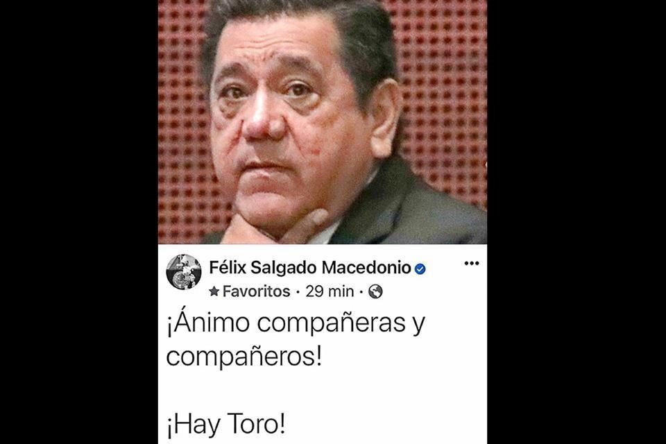 Salgado mostró optimismo ante la decisión morenista.