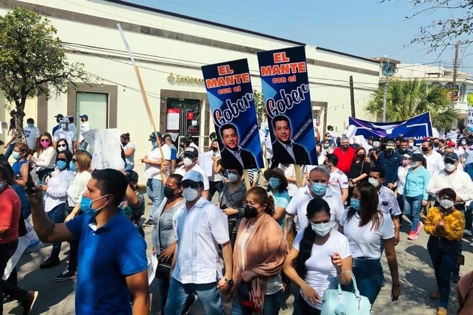 En los 43 municipios de Tamaulipas se realizan marchas, según reportes.