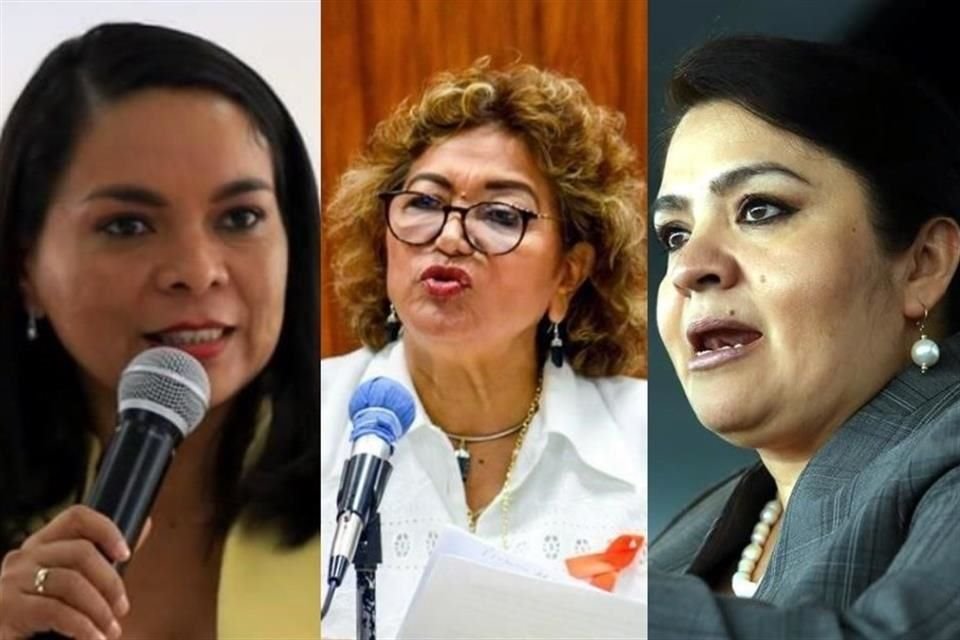 Beatriz Mojica, Adela Román y Nestora Salgado.