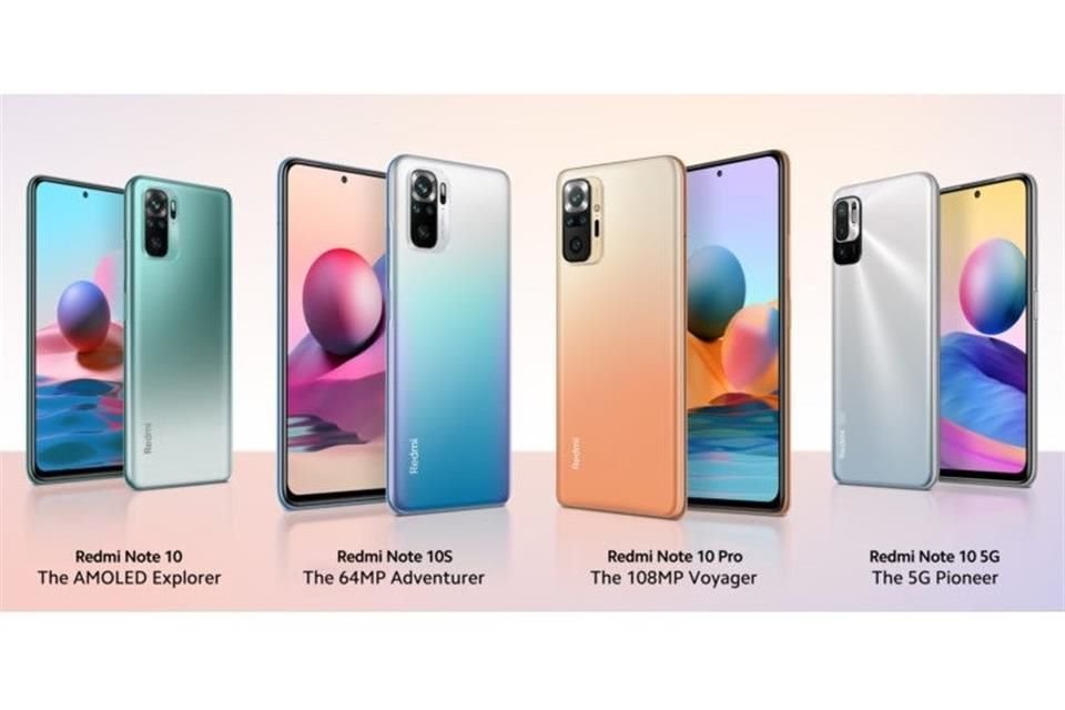 Los equipos de gama media serán el Redmi Note 10 Pro, Redmi Note 10S, Redmi Note 10 y Redmi Note 10 5G.