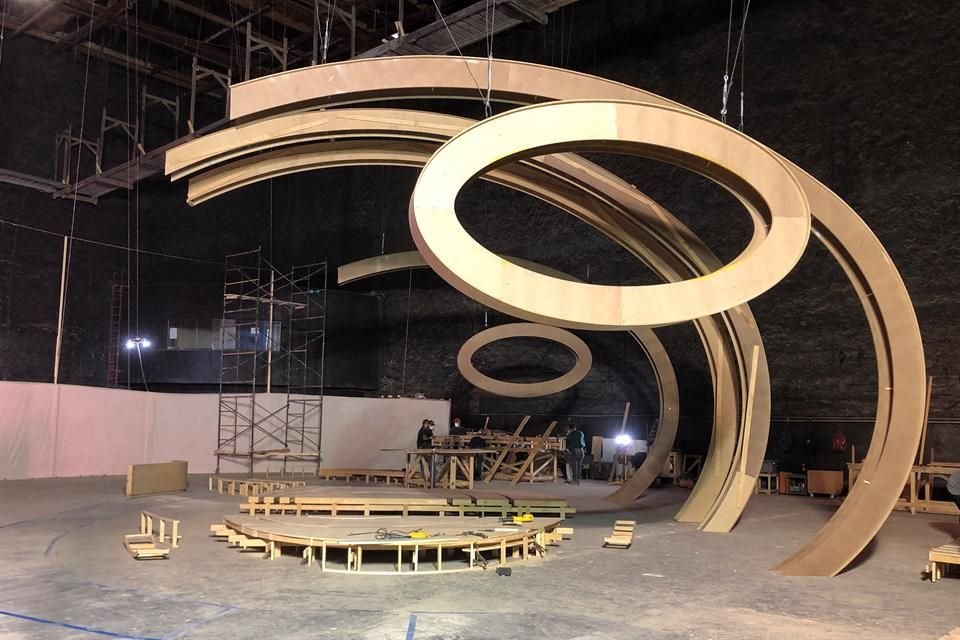 Esta estructura de madera forma parte de una de las secuencias en el filme.