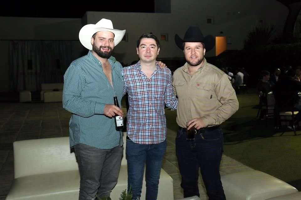 Alfredo Jaikel, Gabriel Saucedo y Adrián Lamothe