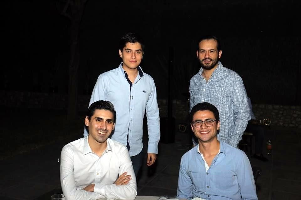 Patricio Castillo, Antonio Julián, Julio Esquivel y Jaime González