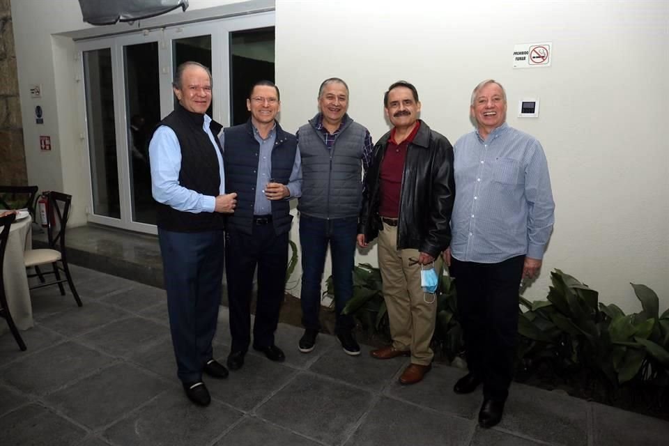 Javier Lamothe, Jorge Cantú, José Antonio Castillo, Carlos Aguilar y Rafael Madero