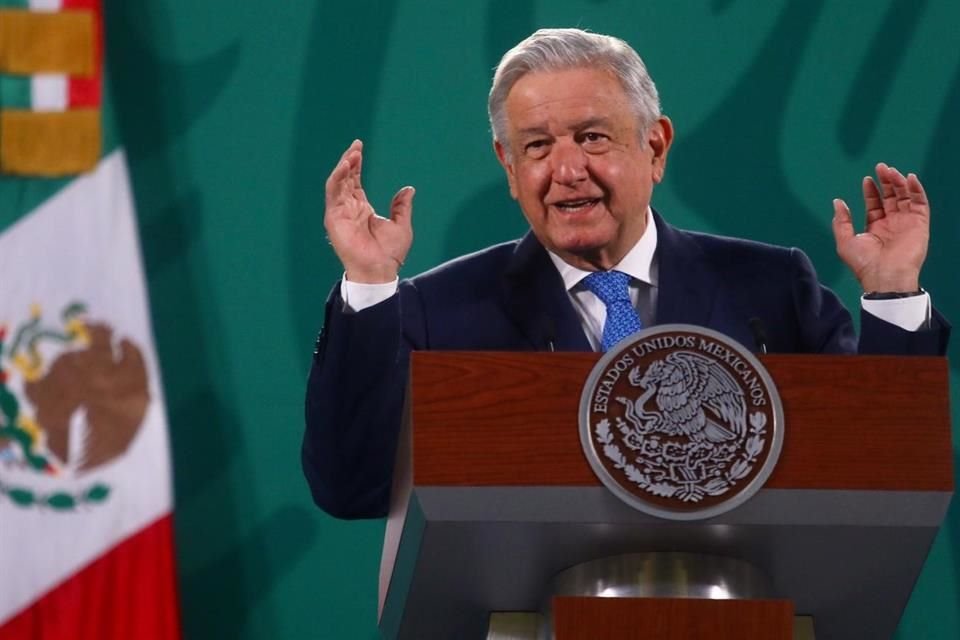 Andrés Manuel López Obrador en conferencia mañanera.