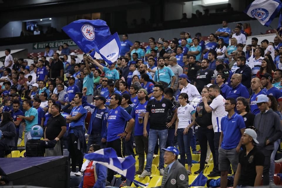 La afición de Cruz Azul antes de la pandemia.