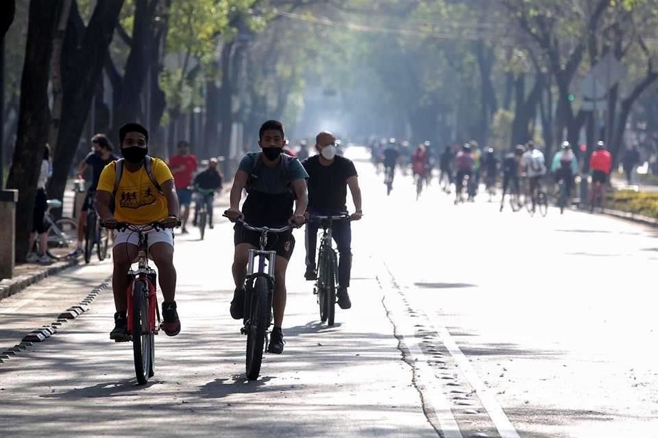 El circuito del paseo dominical #MuéveteEnBici aumentará de 32 a 50 km y conectará a las alcaldías Cuauhtémoc, BJ, GAM y MH.