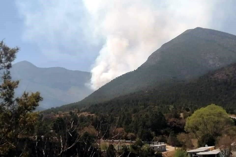 El siniestro fue reportado poco antes de las 15:30 horas, en los límites de Santiago con Arteaga, Coahuila.