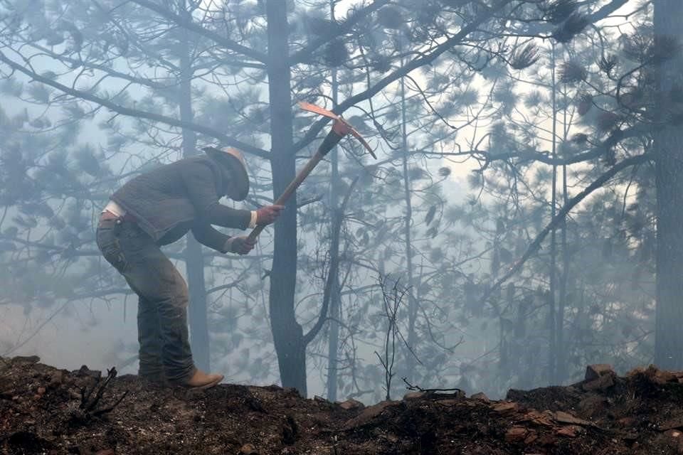 Avanza incendio de la Carretera de Rayones a Montemorelos.