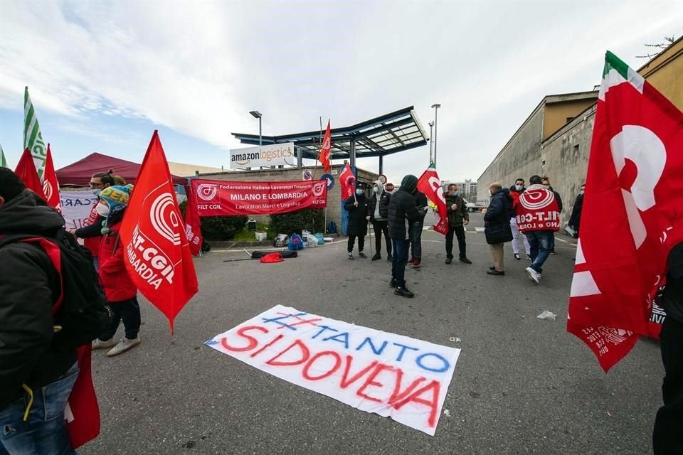 La huelga italiana se produce tras el auge del comercio electrónico.