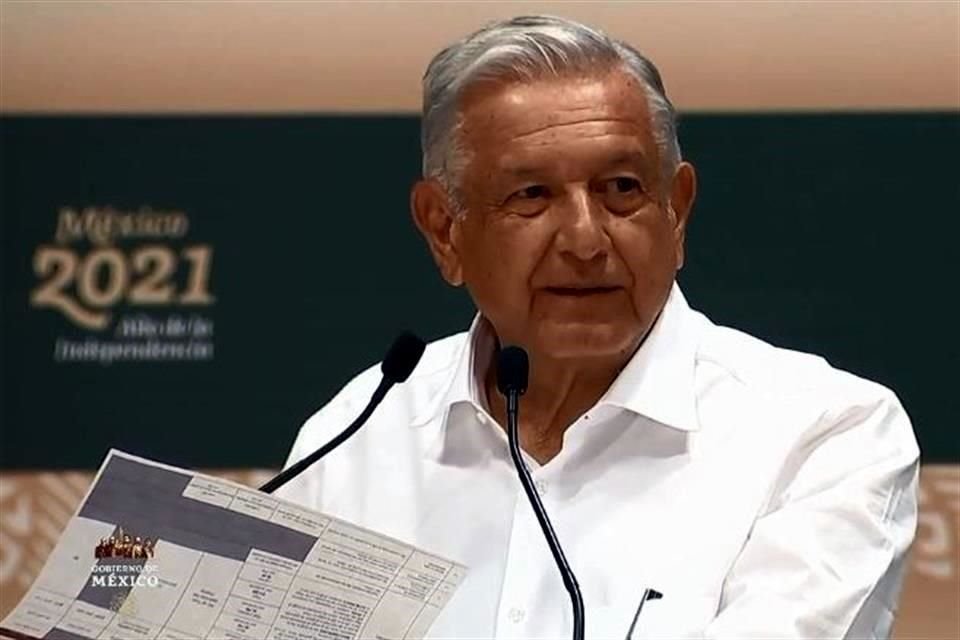 AMLO en su visita a Chihuahua.