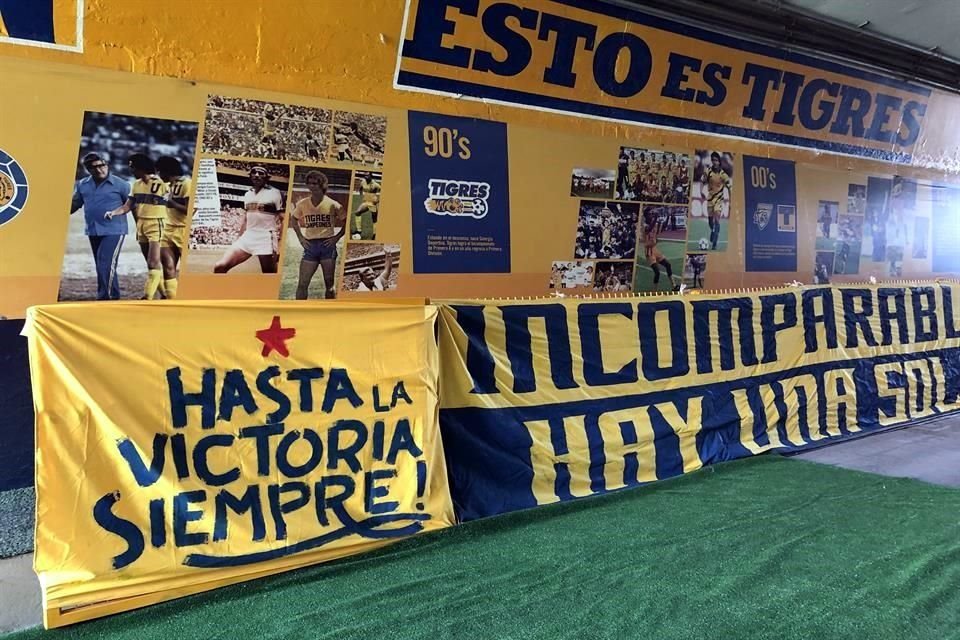 El color tampoco faltará en el túnel para llegar a la cancha.