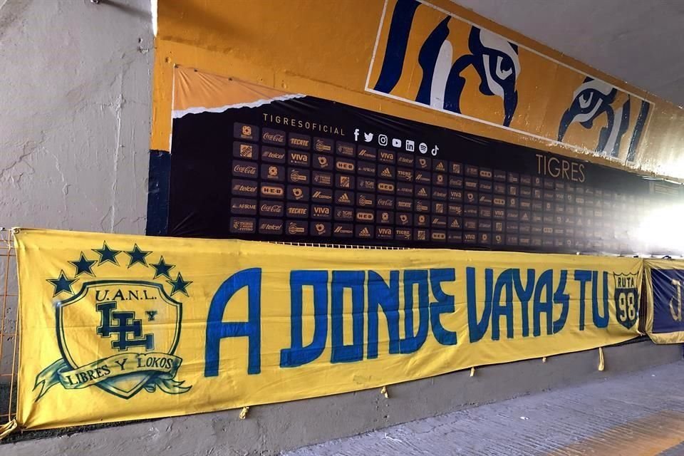 El color tampoco faltará en el túnel para llegar a la cancha.