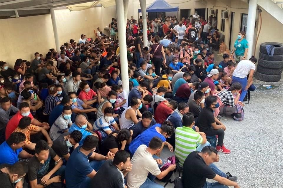 Los extranjeros fueron ubicados en una bodega en la Colonia Ampliación Nueva Cadereyta.