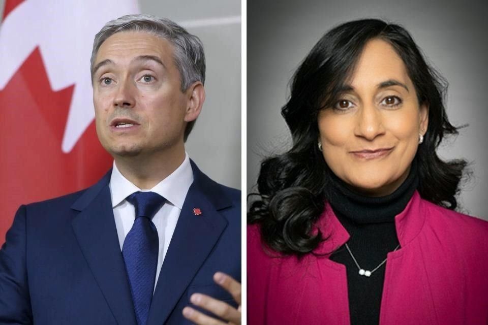 François-Philippe Champagne, Ministro de Finanzas, y Anita Anand, Ministra de Asuntos exteriores de Canadá.