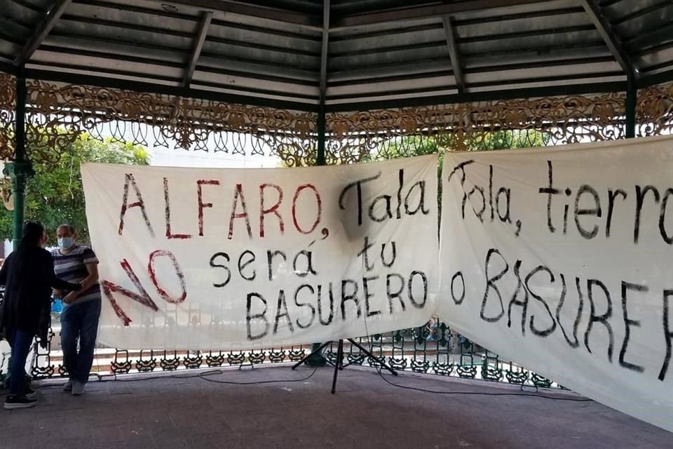 Las manifestaciones de los habitantes de Tala surtieron efecto para cancelar el vertedero.