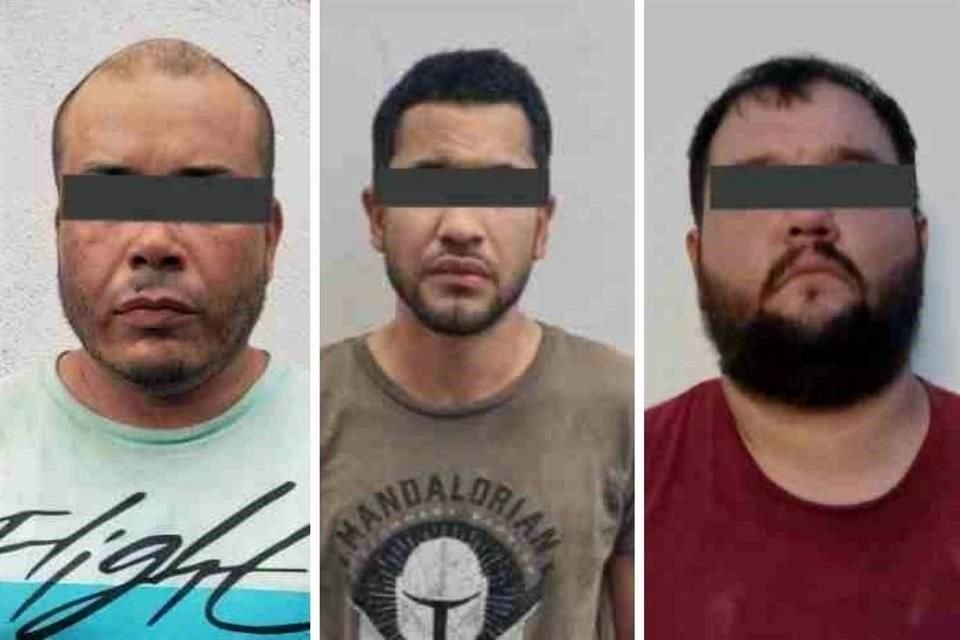 Los detenidos son Eduardo, 41 años; Marco Antonio, de 26; y Alejandro Misael, de 29.