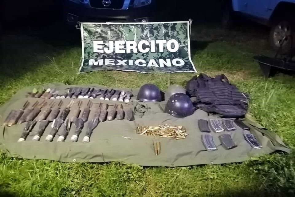 El armamento fue asegurado y enviado ante la FGR.