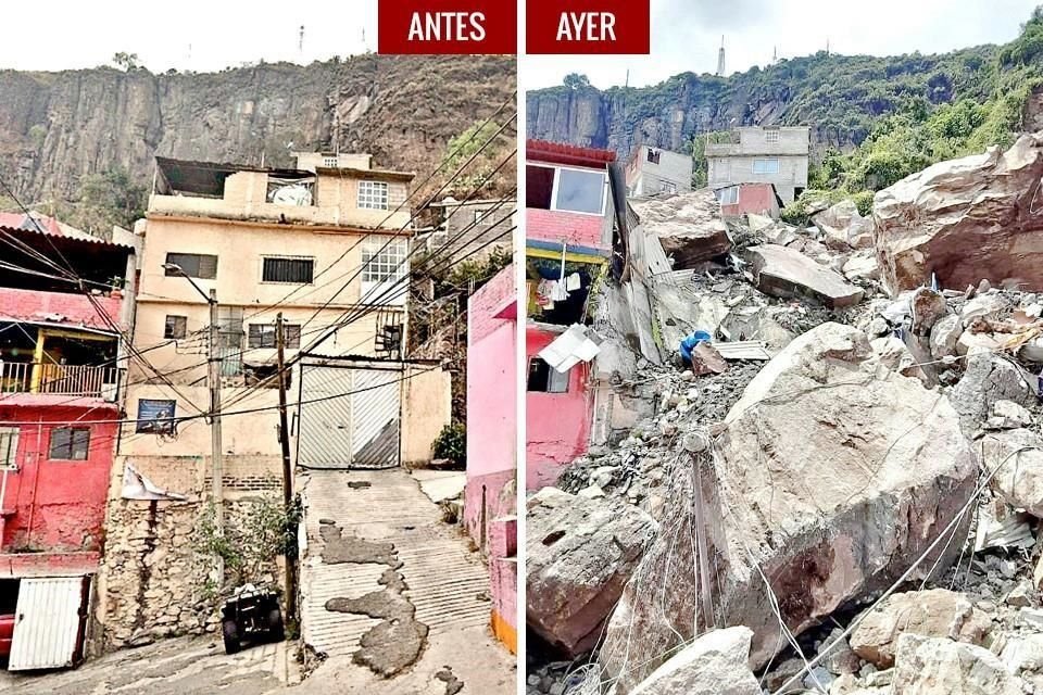 Vecinos de Tlalnepantla no dudaron en volverse rescatistas cuando las rocas del Cerro del Chiquihuite sepultaron casas y personas.