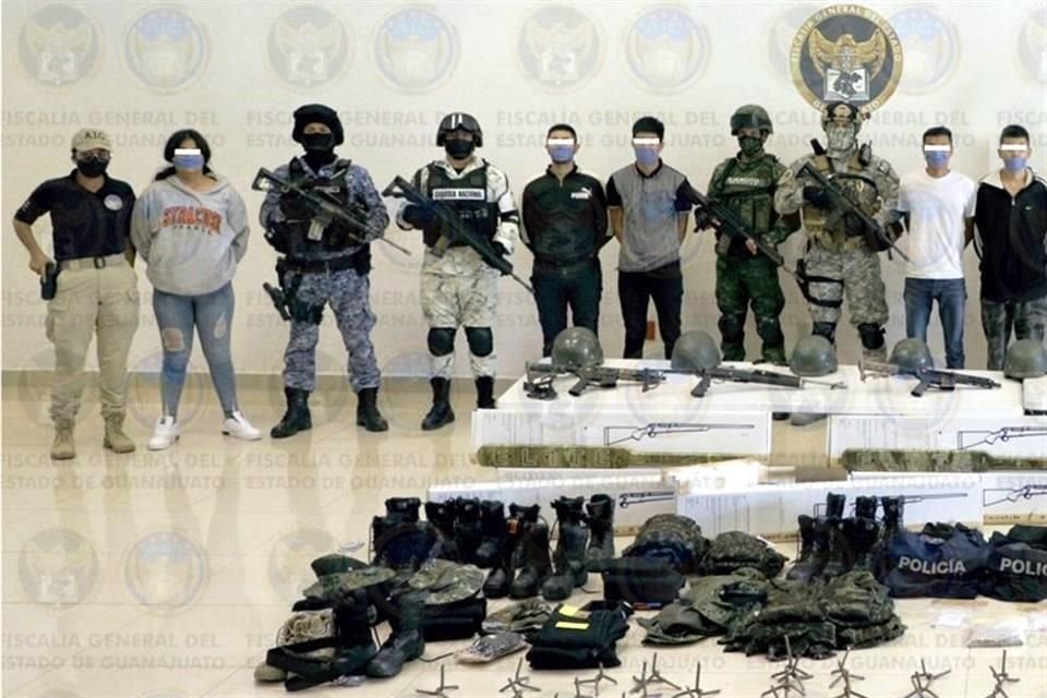 Los detenidos son de Colima, Guanajuato, Jalisco y Nayarit.