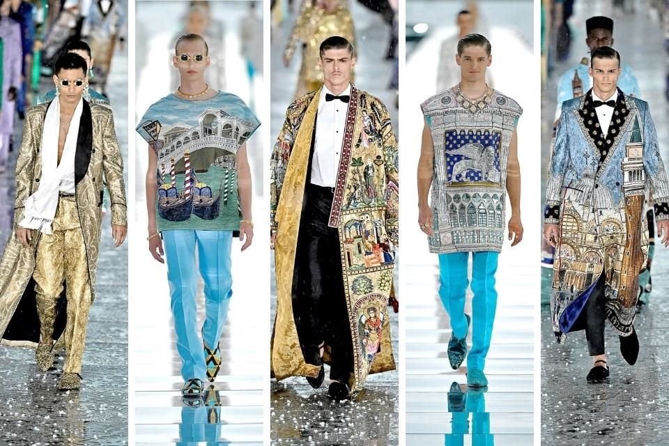 La nueva colección masculina Dolce & Gabbana refleja en sus telas la cultura e historia de Italia.