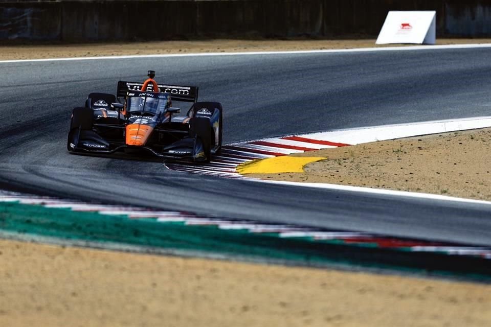 Patricio O'Ward finalizó quinto en Laguna Seca.