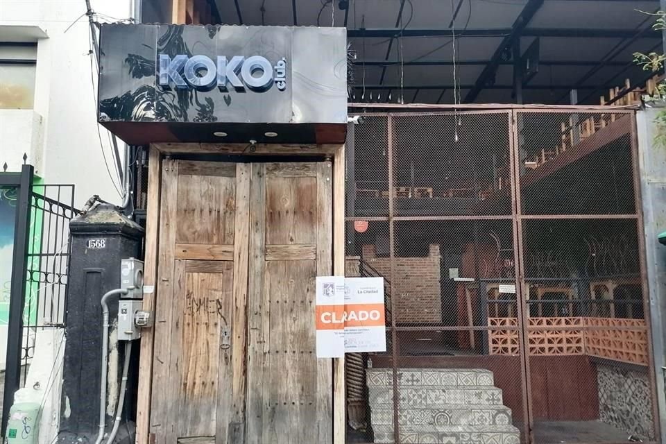 Tras homicidio en el Koko Club, el Ayuntamiento de Guadalajara clausuró el establecimiento.