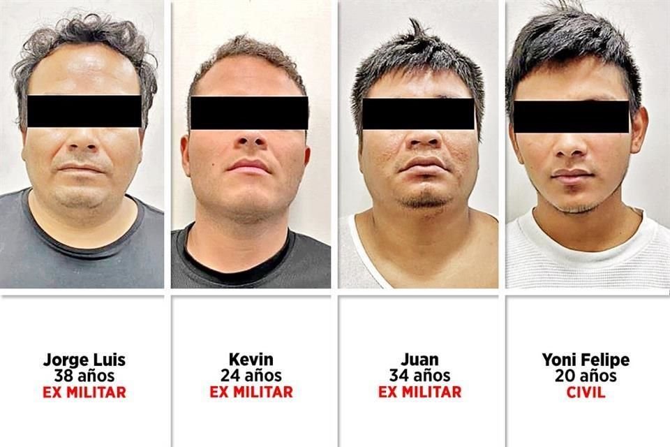 No se dieron a conocer datos de los tres detenidos restantes.