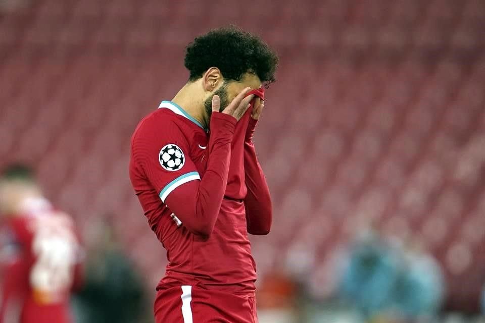 El delantero Mohamed Salah desperdició varias jugadas claras de gol.