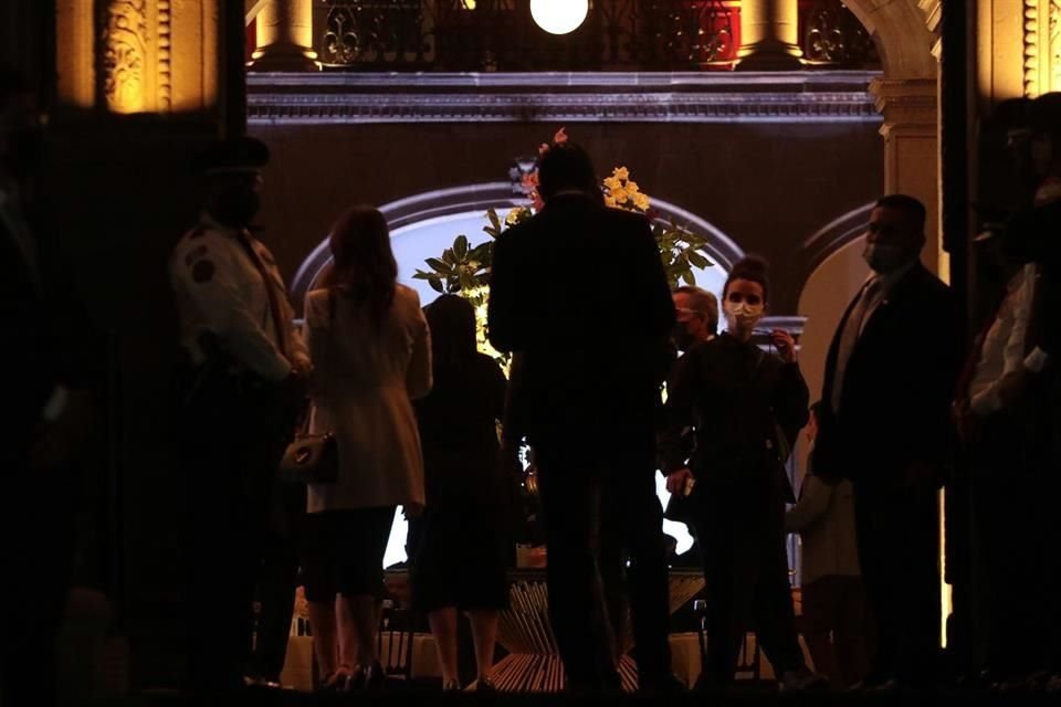 Por la noche, en el Palacio de Gobierno se celebró un evento privado por la llegada de Samuel García a la Gubernatura.