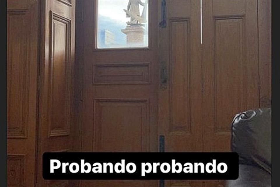 Mariana Rodríguez hizo un 'post' de prueba a las 18:00 horas.