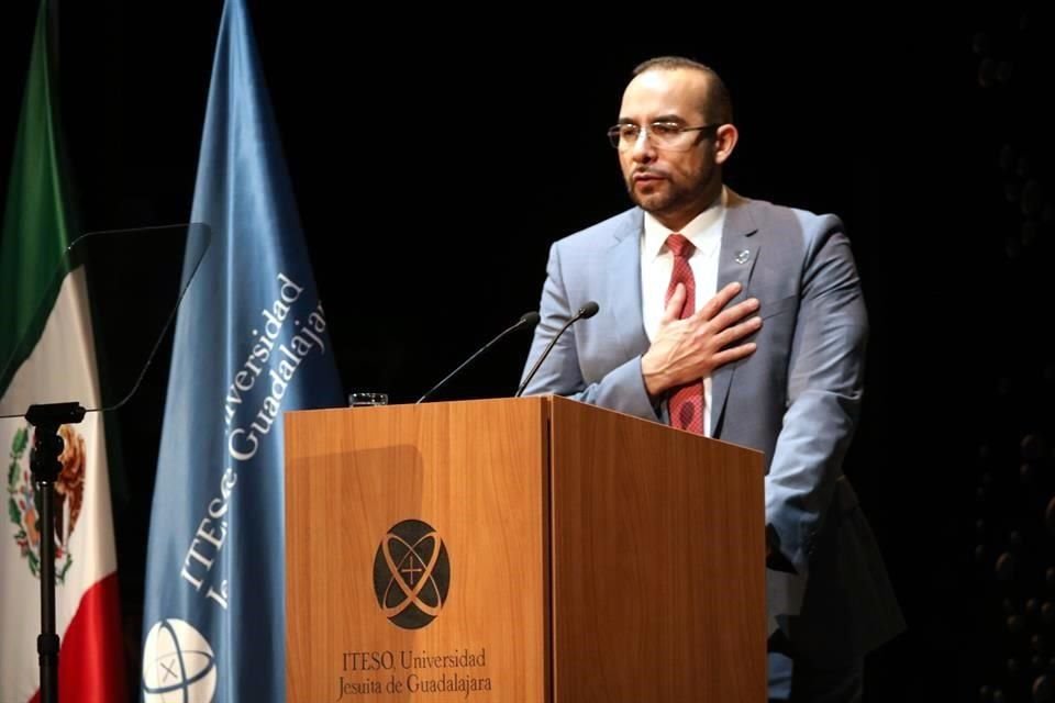 Luis Arriaga Valenzuela, Rector del ITESO, en su informe de actividades.