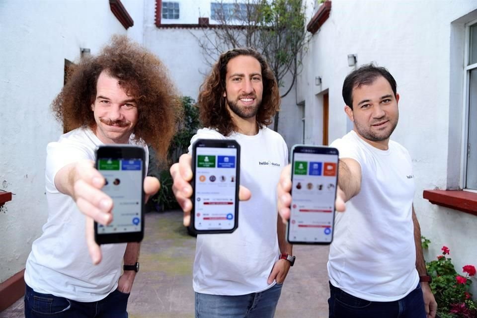 Daniel Sarfati, Jacobo Luchtan y Salvador Cassab