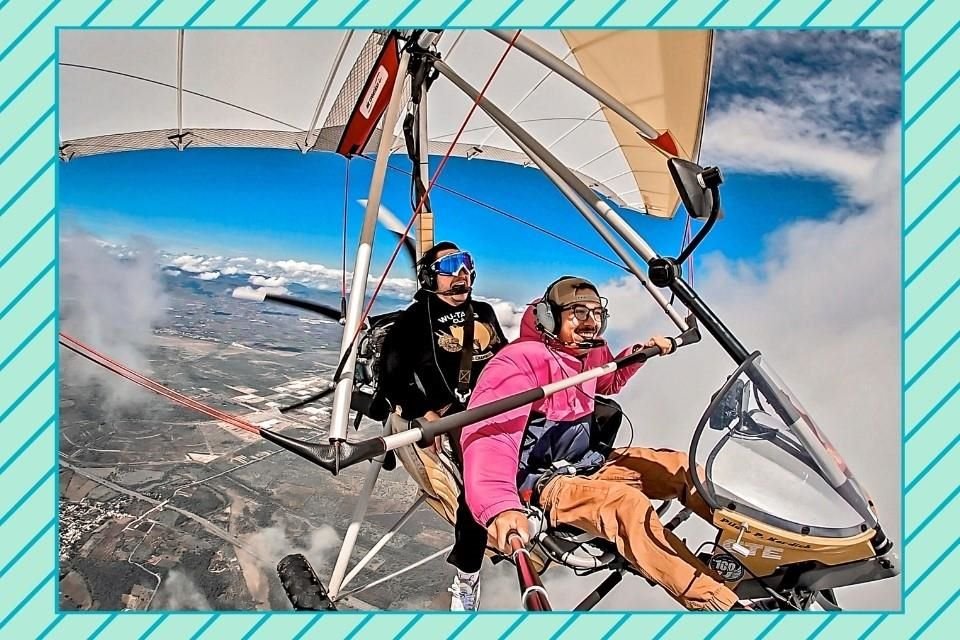 Un vuelo en trike, para disfrutar de bellos paisajes sobre la Laguna Seca de San Marcos y sus verdes alrededores.