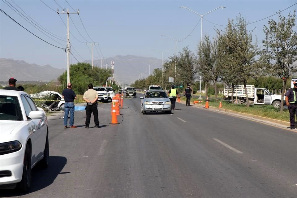 El accidente sucedió cerca de las 9:30 horas frente a la Colonia Portal de Lincoln.