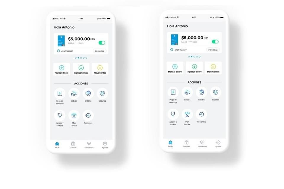 AT&T ReMo es una cuenta de depósito con un límite de fondeo de hasta 21 mil pesos.