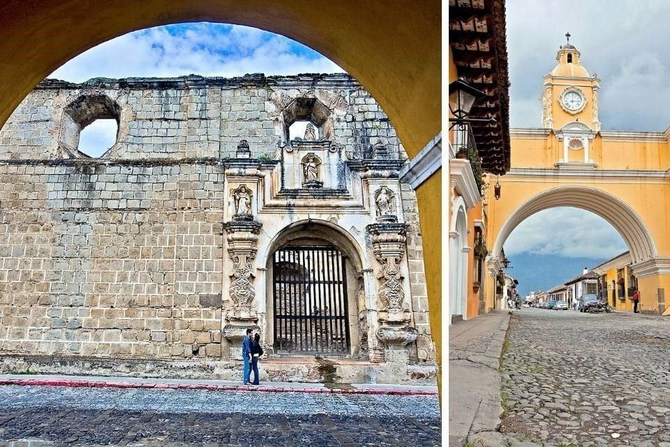 Sus coloridas y añejas fachadas que resguardan hoteles, museos y cafeterías, así como los volcanes que la rodean, el de Agua, el de Fuego y Acatenango, hechizan al viajero.