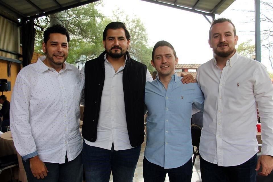 Freddy Gaitán, Belo Antillón, Genaro Rodríguez y David Antillón