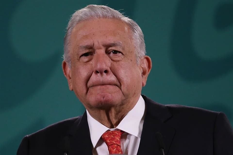 Andrés Manuel López Obrador en conferencia matutina.