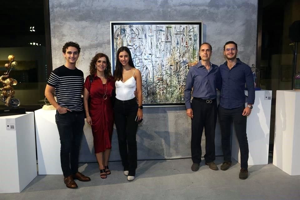Andrés del Cid, Jeannette Áncer, Jéssica Barreda, Javier Barreda y Andrés Barreda