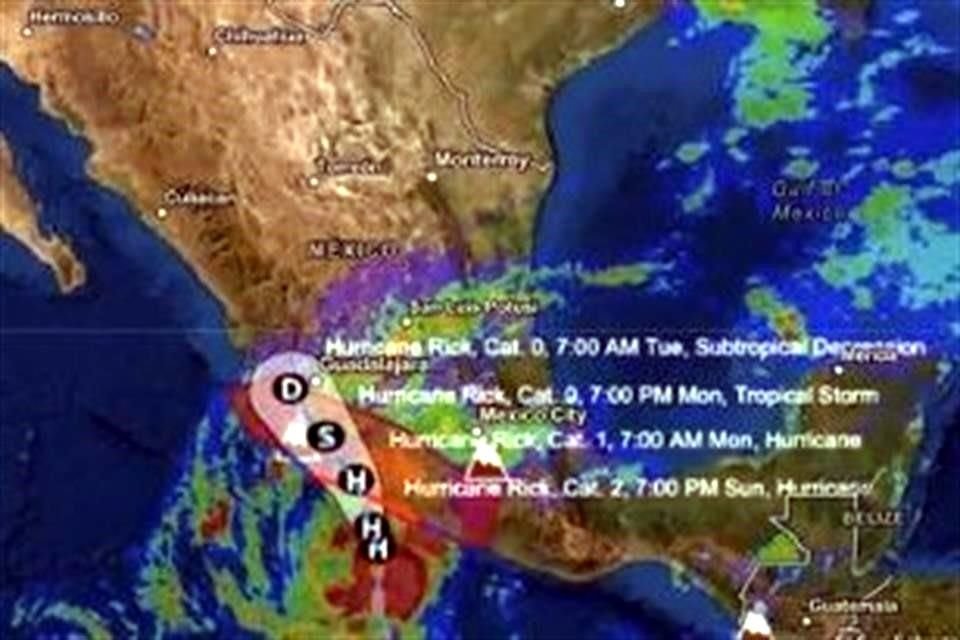 Secretaría de Educación de Guerrero suspendió clases del 25 de octubre en Costa Grande y Tierra Caliente, ante avance del huracán 'Rick'.