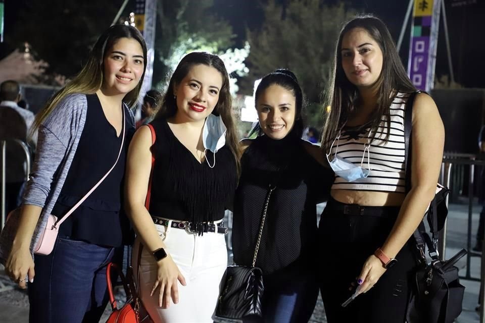 Lorena Madero, Melissa Reyna, Mónica Díaz y Doris González 