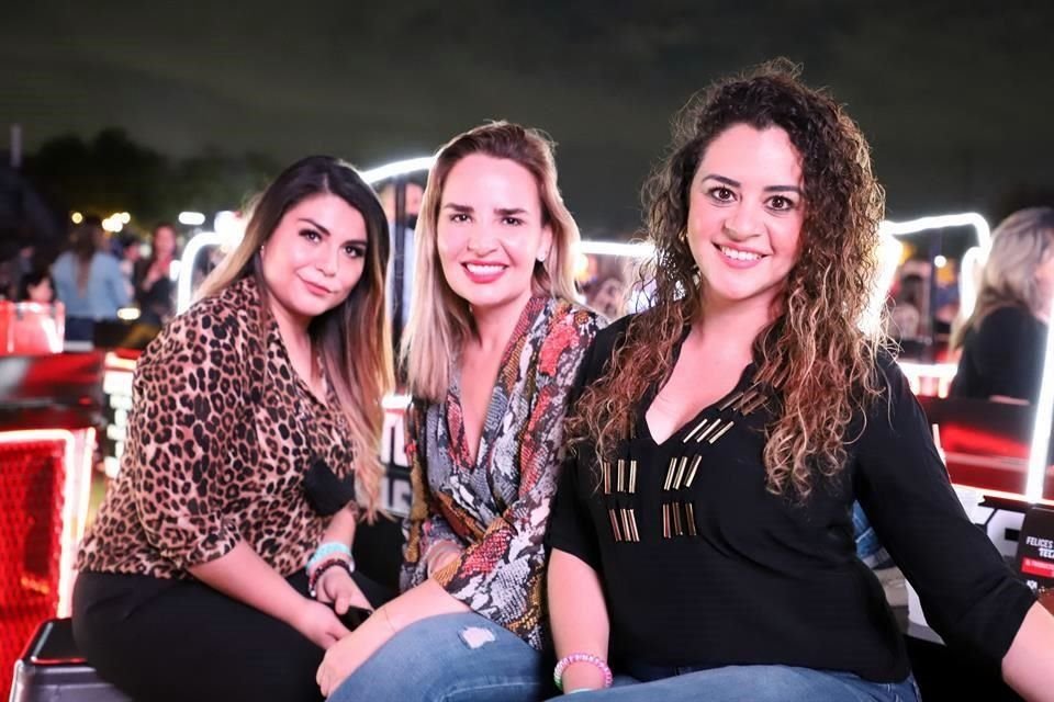 Marcela López, Ceci Velazco y Yassell Yáñez 