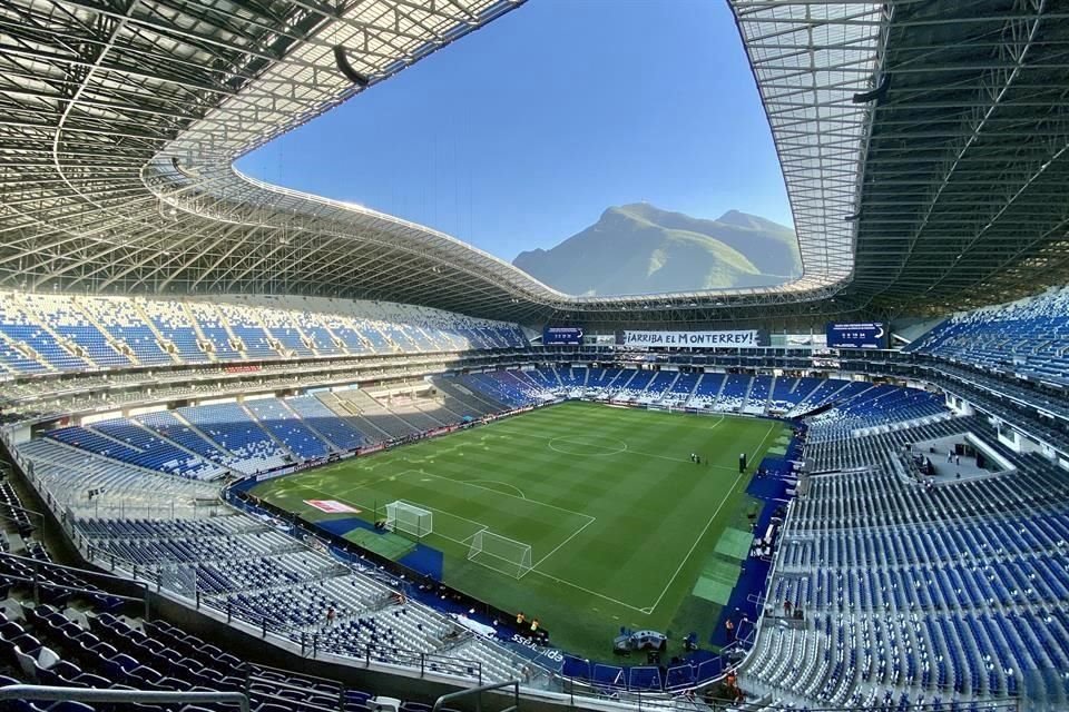 El Estadio BBVA albergará esta noche la Final de la Concachampions entre Rayados y América.